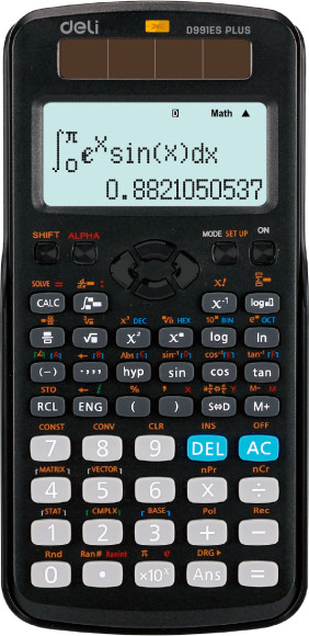 Калькулятор научный Deli ED991ES черный 10+2-разр.