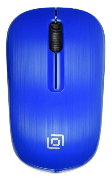 Мышь Оклик 525MW черный/синий оптическая 1000dpi беспров. USB для ноутбука 3but (1090723)