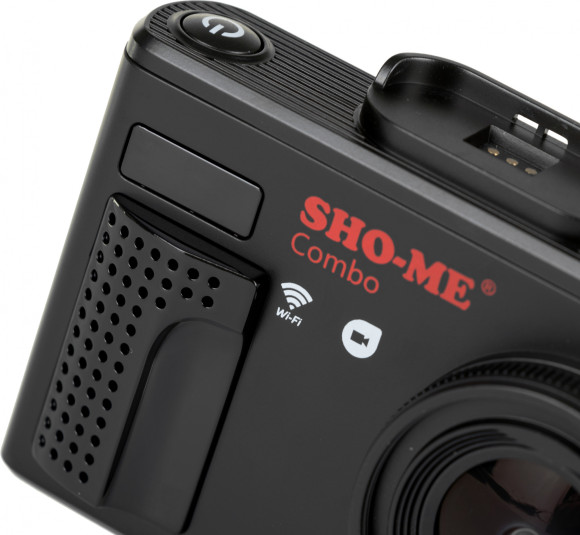 Видеорегистратор с радар-детектором Sho-Me Combo Note WiFi DUO GPS ГЛОНАСС черный