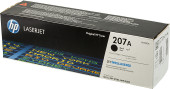 Картридж лазерный HP 207A W2210A черный бар.в компл. (1350стр.) для HP M255/MFP M282/M283