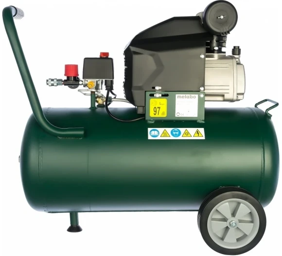 Компрессор поршневой Metabo Basic 250-50 W масляный 110л/мин 50л 1500Вт зеленый Компрессор поршневой Metabo Basic 250-50 W масляный 110л/мин 50л 1500Вт зеленый