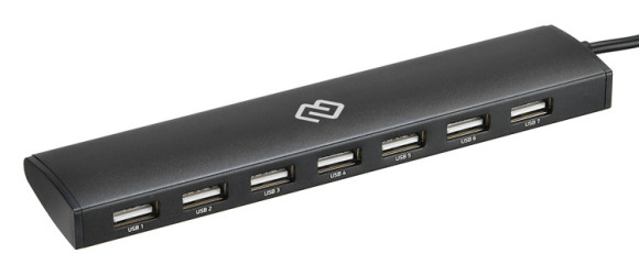 Разветвитель USB-C Digma HUB-7U2.0-UC-B 7порт. черный Разветвитель USB-C Digma HUB-7U2.0-UC-B 7порт. черный