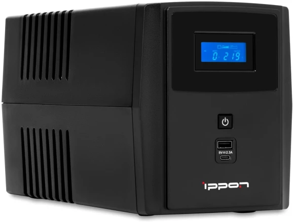 Источник бесперебойного питания Ippon Smart Power Pro II Euro 2200 1200Вт 2200ВА черный