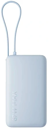 Мобильный аккумулятор Xiaomi BHR08NZGL 10000mAh QC3.0/PD3.0 67W 3.35A USB-A/USB-C голубой