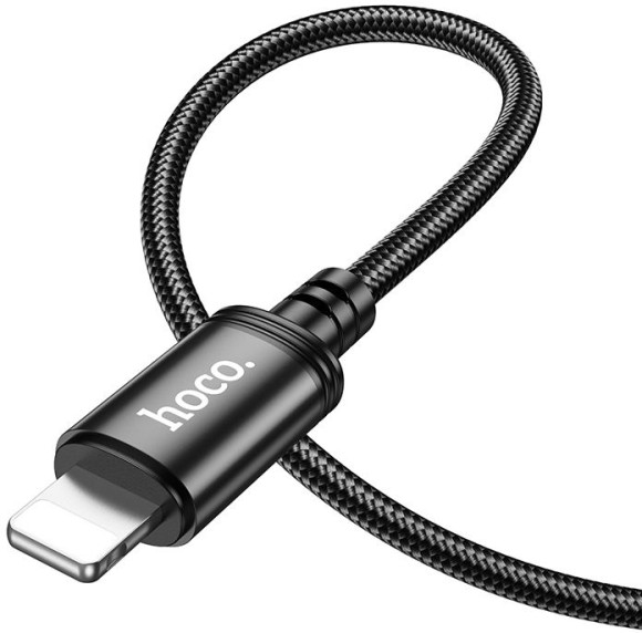 Кабель Hoco X89 Wind iP USB Type-C (m)-Lightning (m) 1м черный коробка Кабель Hoco X89 Wind iP USB Type-C (m)-Lightning (m) 1м черный коробка