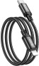 Кабель Hoco X89 Wind iP USB Type-C (m)-Lightning (m) 1м черный коробка Кабель Hoco X89 Wind iP USB Type-C (m)-Lightning (m) 1м черный коробка