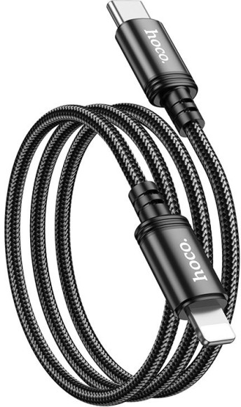Кабель Hoco X89 Wind iP USB Type-C (m)-Lightning (m) 1м черный коробка Кабель Hoco X89 Wind iP USB Type-C (m)-Lightning (m) 1м черный коробка