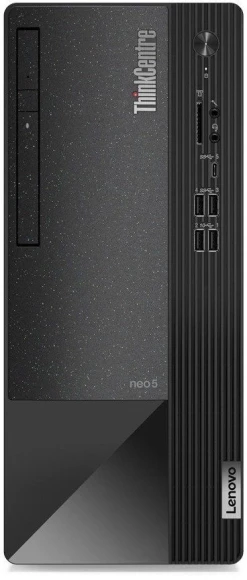ПК Lenovo ThinkCentre Neo 50t MT i5 12400 (2.5) 8Gb 1Tb 7.2k UHDG 730/DVDRW CR без ОС GbitEth 260W kb мышь клавиатура черный (11SE00PAGP)