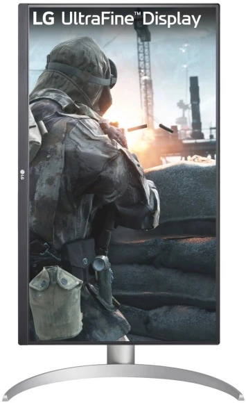 Монитор LG 27" UltraFine 27UP650K-W черный IPS LED 16:9 HDMI матовая HAS 1200:1 400cd 178гр/178гр 3840x2160 60Hz DP 4K 5.9кг