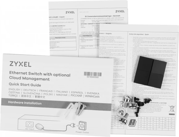 Коммутатор Zyxel GS1350-12HP-EU0101F (L2) 10x1Гбит/с 2SFP 8PoE+ 130W управляемый Коммутатор Zyxel GS1350-12HP-EU0101F (L2) 10x1Гбит/с 2SFP 8PoE+ 130W управляемый