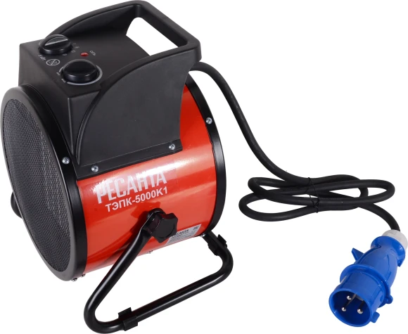 Тепловая пушка электрическая Ресанта ТЭПК-5000К1 5000Вт красный/черный
