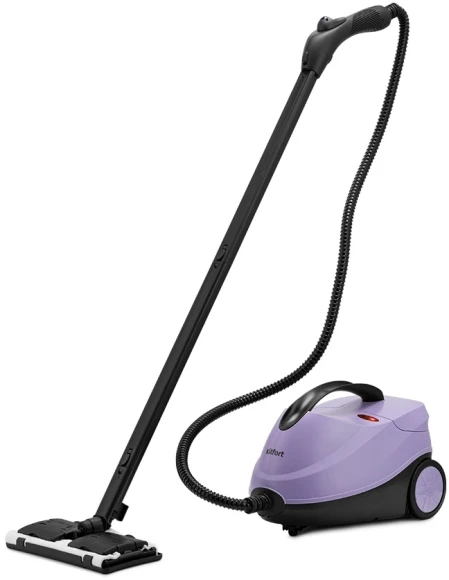 Пароочиститель напольный Kitfort КТ-9185 2000Вт черный/сиреневый