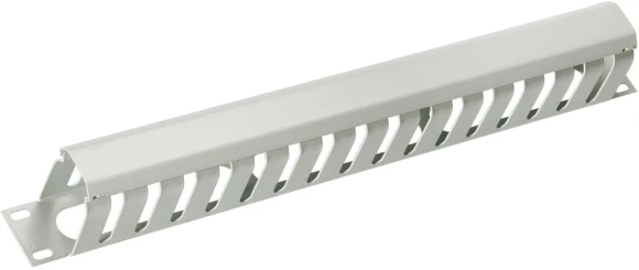 Кабельный органайзер горизонтальный Cabeus JB08-1U-PR-BK односторонний кольца 1U шир.:19" глуб.:12мм Кабельный органайзер горизонтальный Cabeus JB08-1U-PR-BK односторонний кольца 1U шир.:19" глуб.:12мм