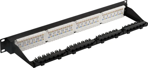 Патч-панель Lanmaster LAN-PPN24U6A 19" 1U 24xRJ45 кат.6A UTP Патч-панель Lanmaster LAN-PPN24U6A 19" 1U 24xRJ45 кат.6A UTP