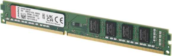 Память DDR3 4Gb 1600MHz Kingston KVR16N11S8/4WP VALUERAM RTL PC3-12800 CL11 DIMM 240-pin 1.5В Низкопрофильная single rank Ret