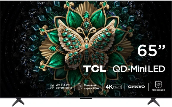 Телевизор LED TCL 65" 65C6K QD-Mini LED Frameless черный 4K Ultra HD 144Hz MEMC DVB-T DVB-T2 DVB-C DVB-S DVB-S2 USB WiFi Smart TV Телевизор LED TCL 65" 65C6K QD-Mini LED Frameless черный 4K Ultra HD 144Hz MEMC DVB-T DVB-T2 DVB-C DVB-S DVB-S2 USB WiFi Smart TV