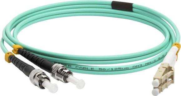 Патч-корд Lanmaster LAN-2LC-2ST/OM3-1.0 2x9/125 OS1/OS2 LC дуплекс-ST дуплекс 1м LSZH Патч-корд Lanmaster LAN-2LC-2ST/OM3-1.0 2x9/125 OS1/OS2 LC дуплекс-ST дуплекс 1м LSZH