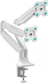 Кронштейн для мониторов Onkron G200 белый 13"-32" макс.18кг настольный поворот и наклон верт.перемещ.