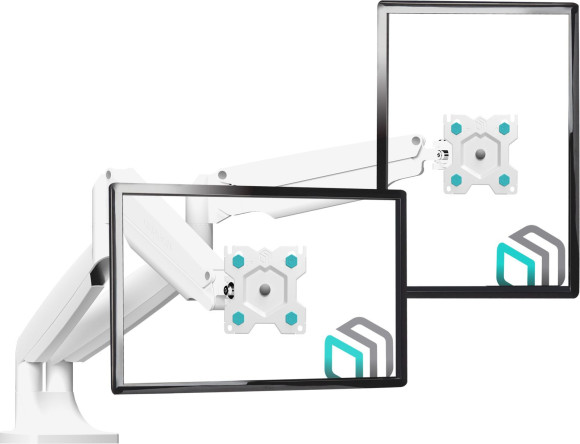 Кронштейн для мониторов Onkron G200 белый 13"-32" макс.18кг настольный поворот и наклон верт.перемещ. Кронштейн для мониторов Onkron G200 белый 13"-32" макс.18кг настольный поворот и наклон верт.перемещ.