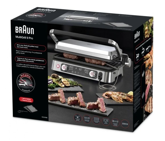 Электрогриль Braun CG9160 2200Вт черный/серебристый