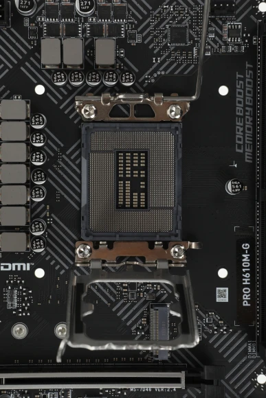 Материнская плата MSI PRO H610M-G Soc-1700 Intel H610 2xDDR5 mATX AC`97 8ch(7.1) GbLAN+VGA+HDMI+DP