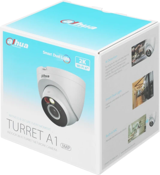 Камера видеонаблюдения IP Dahua DH-IPC-T3AP-IL-0280B Wi-Fi 2.8-2.8мм цв. корп.:белый (DH-T3A-IL) Камера видеонаблюдения IP Dahua DH-IPC-T3AP-IL-0280B Wi-Fi 2.8-2.8мм цв. корп.:белый (DH-T3A-IL)