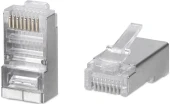 Коннектор Cabeus (8P8C-SH-FC) кат.5E RJ45 серебристый Коннектор Cabeus (8P8C-SH-FC) кат.5E RJ45 серебристый