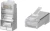 Коннектор Cabeus (8P8C-SH-FC) кат.5E RJ45 серебристый