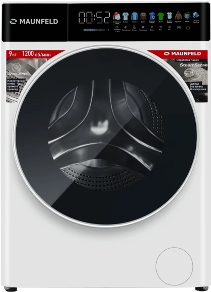 Стиральная машина Maunfeld MFWM129WH05 класс: A+++ загр.фронтальная макс.:9кг белый инвертор Стиральная машина Maunfeld MFWM129WH05 класс: A+++ загр.фронтальная макс.:9кг белый инвертор