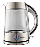 Чайник электрический Gorenje K17G 1.7л. 2200Вт серебристый корпус: стекло/металл