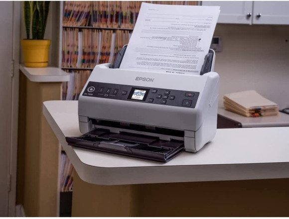 Сканер планшетный/протяжный Epson WorkForce DS-730N (B11B259401/B11B259502) A4 белый Сканер планшетный/протяжный Epson WorkForce DS-730N (B11B259401/B11B259502) A4 белый