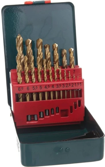 Набор сверл Metabo 627156000 по металлу (19пред.) для дрелей Набор сверл Metabo 627156000 по металлу (19пред.) для дрелей