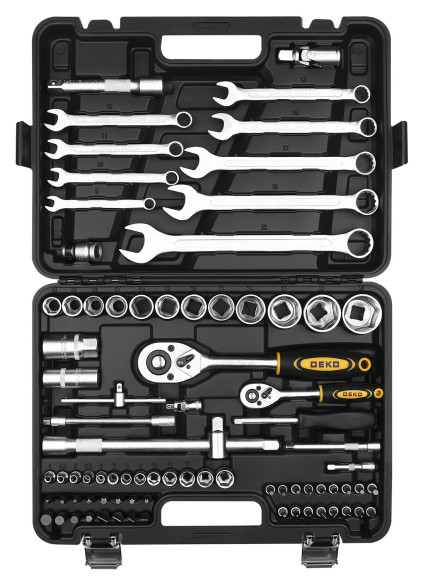 Набор инструментов Deko DKMT82 82 предмета (жесткий кейс) Набор инструментов Deko DKMT82 82 предмета (жесткий кейс)