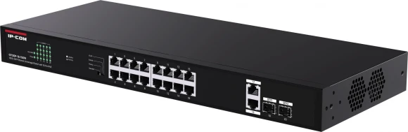 Коммутатор IP-Com G1120P-16-150W (L2) 20x1Гбит/с 2xКомбо(1000BASE-T/SFP) 2SFP 16PoE 135W неуправляемый