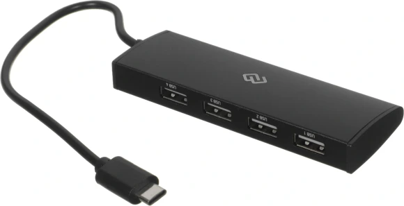 Разветвитель USB-C Digma HUB-4U2.0-UC-B 4порт. черный Разветвитель USB-C Digma HUB-4U2.0-UC-B 4порт. черный