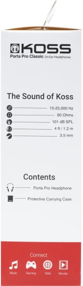 Наушники накладные Koss Porta Pro Classic 1.2м черный проводные оголовье (17101035) Наушники накладные Koss Porta Pro Classic 1.2м черный проводные оголовье (17101035)