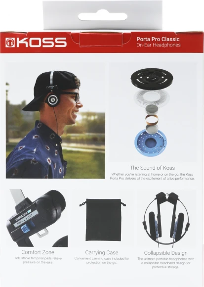 Наушники накладные Koss Porta Pro Classic 1.2м черный проводные оголовье (17101035) Наушники накладные Koss Porta Pro Classic 1.2м черный проводные оголовье (17101035)