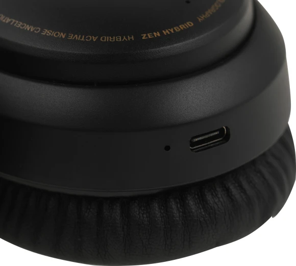 Гарнитура мониторные Creative Zen Hybrid 1.2м черный беспроводные bluetooth оголовье (51EF1010AA001)