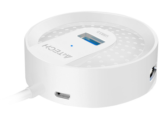 Разветвитель USB 3.0 A4Tech HUB-30 4порт. белый Разветвитель USB 3.0 A4Tech HUB-30 4порт. белый