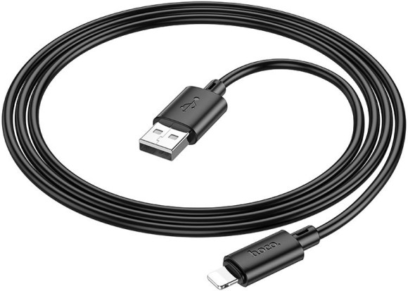 Кабель Hoco X88 Gratified USB (m)-Lightning (m) 1м черный коробка Кабель Hoco X88 Gratified USB (m)-Lightning (m) 1м черный коробка