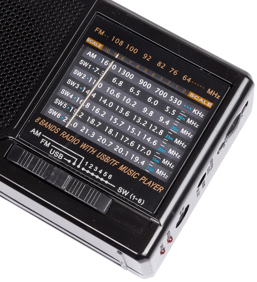 Радиоприемник портативный Hyundai H-PSR140 черный USB microSD Радиоприемник портативный Hyundai H-PSR140 черный USB microSD