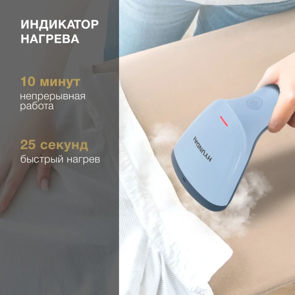 Отпариватель ручной Hyundai H-HS2001 1000Вт сиреневый