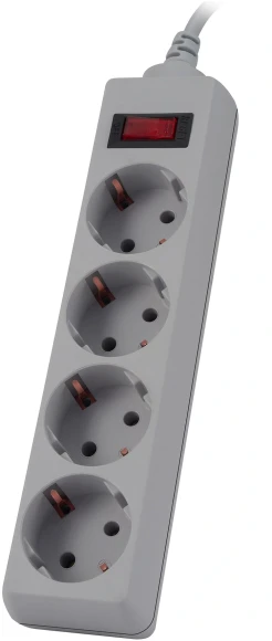 Сетевой фильтр Buro 400SL-3-G 3м (4 розетки) серый (пакет ПЭ) Сетевой фильтр Buro 400SL-3-G 3м (4 розетки) серый (пакет ПЭ)
