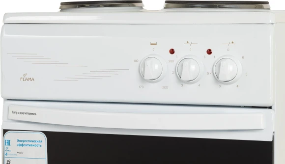 Плита Электрическая Flama CE 3201 W белый эмаль