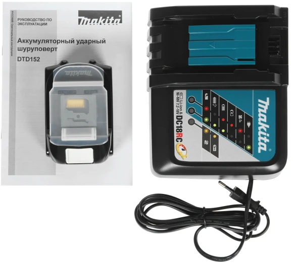 Шуруповерт Makita DTD152RME аккум. патрон:шестигр.1/4" (кейс в комплекте)