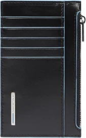 Чехол для кредитных карт Piquadro Blue Square PP6561B2R/N черный натур.кожа