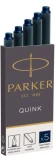 Картридж Parker Quink Z11 (1950385) черный/синие чернила для ручек перьевых (5шт)
