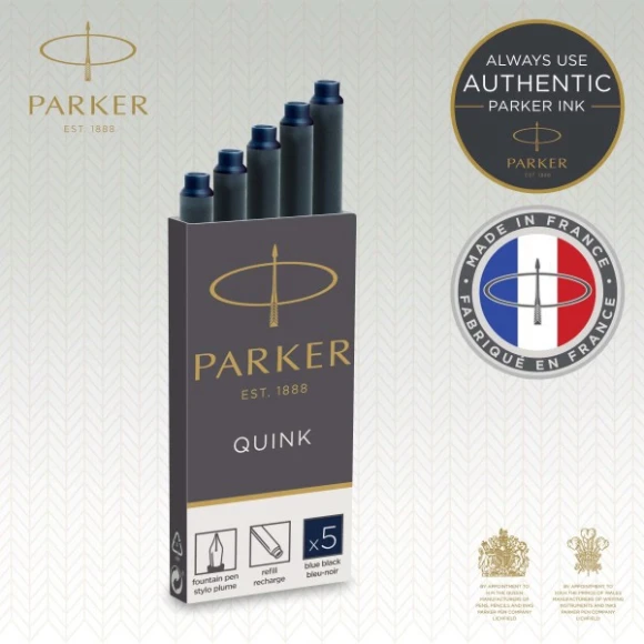 Картридж Parker Quink Z11 (1950385) черный/синие чернила для ручек перьевых (5шт)