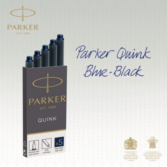 Картридж Parker Quink Z11 (1950385) черный/синие чернила для ручек перьевых (5шт)