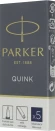 Картридж Parker Quink Z11 (1950385) черный/синие чернила для ручек перьевых (5шт)